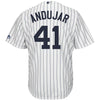 Image of Miguel Andujar New York Yankees Majestic Home Official Cool Base Replica Player Jersey - White 2019