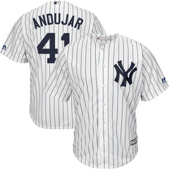 Miguel Andujar New York Yankees Majestic Home Official Cool Base Replica Player Jersey - White 2019