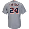 Image of Miguel Cabrera Detroit Tigers Majestic Cool Base Player Jersey - Gray 2019