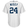 Image of Miguel Cabrera Detroit Tigers Majestic Nickname Cool Base Player Jersey - White 2019