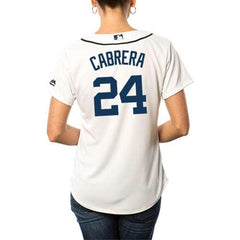 Miguel Cabrera Detroit Tigers Majestic Women's Cool Base Replica Player Jersey – White 2019