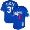 Image of Mike Piazza Los Angeles Dodgers Mitchell &amp; Ness Cooperstown Collection Mesh Batting Practice Jersey - Royal 2019