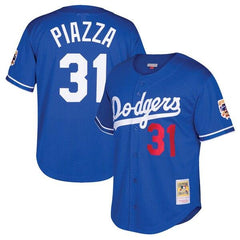 Mike Piazza Los Angeles Dodgers Mitchell &amp; Ness Youth Cooperstown Collection Mesh Batting Practice Jersey – Royal 2019