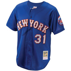 Mike Piazza New York Mets Mitchell & Ness Cooperstown Collection Mesh Batting Practice Button-Up Jersey – Royal 2019