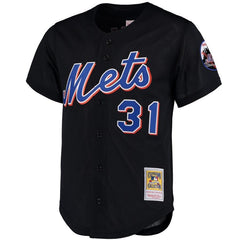 Mike Piazza New York Mets Mitchell & Ness Cooperstown Collection Mesh Batting Practice Jersey - Black 2019