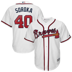 Mike Soroka Atlanta Braves Majestic 2019 Home Cool Base Player Jersey – White 2019