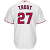 Image of Mike Trout Los Angeles Angels Majestic Cool Base Player Jersey - White 2019