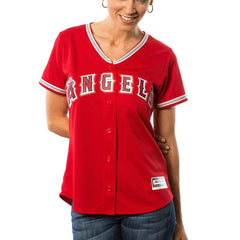 Mike Trout Los Angeles Angels Majestic Women's Cool Base Player Jersey - Scarlet 2019
