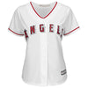 Image of Mike Trout Los Angeles Angels Majestic Women's Cool Base Player Jersey - White 2019