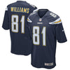 Image of Mike Williams Los Angeles Chargers Game Jersey - Navy 2019