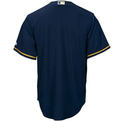 Milwaukee Brewers Majestic Official Cool Base Jersey - Navy - 2019