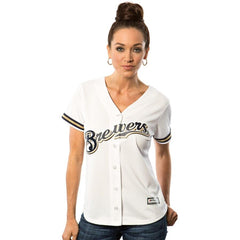 Milwaukee Brewers Majestic Women's Cool Base Jersey - White 2019