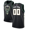 Image of Milwaukee Bucks Swingman Custom Jersey Black - Statement Edition 2019