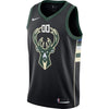 Image of Milwaukee Bucks Swingman Custom Jersey Black - Statement Edition 2019