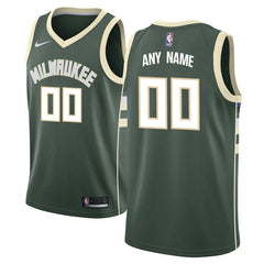 Milwaukee Bucks Swingman Custom Jersey Green - Icon Edition 2019