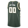 Image of Milwaukee Bucks Swingman Custom Jersey Green - Icon Edition 2019