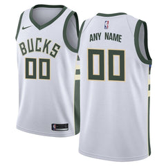 Milwaukee Bucks Swingman Custom Jersey White - Association Edition 2019