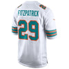 Image of Minkah Fitzpatrick Miami Dolphins Throwback Game Jersey – White 2019