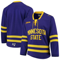 Minnesota State University, Mankato Replica Hockey Jersey – Purple 2019