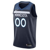 Image of Minnesota Timberwolves Swingman Custom Jersey Navy - Icon Edition 2019