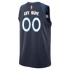 Image of Minnesota Timberwolves Swingman Custom Jersey Navy - Icon Edition 2019