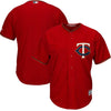 Image of Minnesota Twins Majestic Official Cool Base Jersey - Scarlet 2019