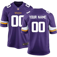 Minnesota Vikings Custom Game Jersey - Purple 2019