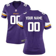 Minnesota Vikings Women's Custom Game Jersey - Purple 2019