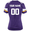 Image of Minnesota Vikings Women's Custom Game Jersey - Purple 2019