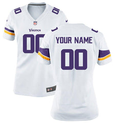 Minnesota Vikings Women's Custom Game Jersey - White 2019