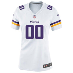 Minnesota Vikings Women's Custom Game Jersey - White 2019