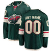 Image of Minnesota Wild Home Breakaway Custom Jersey - Green 2019