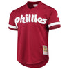 Image of Mitchell &amp; Ness Lenny Dykstra Philadelphia Phillies Cooperstown Collection Mesh Batting Practice Jersey - Scarlet 2019