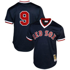 Mitchell &amp; Ness Ted Williams Boston Red Sox 1990 Cooperstown Collection Batting Practice Jersey - Navy Blue 2019