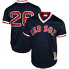 Image of Mitchell &amp; Ness Wade Boggs Boston Red Sox 1992 Cooperstown Collection Batting Practice Jersey - Navy Blue 2019