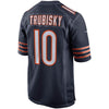 Image of Mitchell Trubisky Chicago Bears 100th Season Game Jersey – Navy 2019