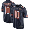 Image of Mitchell Trubisky Chicago Bears 100th Season Game Jersey – Navy 2019