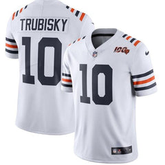 Mitchell Trubisky Chicago Bears 2019 100th Season Alternate Classic Limited Jersey - White 2019