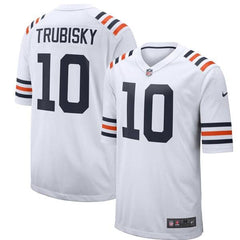 Mitchell Trubisky Chicago Bears 2019 Alternate Classic Game Jersey – White 2019