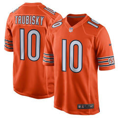 Mitchell Trubisky Chicago Bears Alternate Game Jersey – Orange 2019