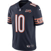 Image of Mitchell Trubisky Chicago Bears NFL 100th Season Limited Jersey – Navy 2019