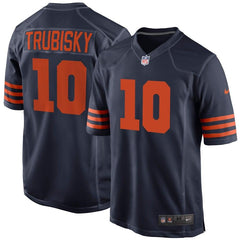 Mitchell Trubisky Chicago Bears Throwback Game Jersey - Navy 2019