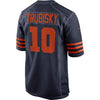 Image of Mitchell Trubisky Chicago Bears Throwback Game Jersey - Navy 2019