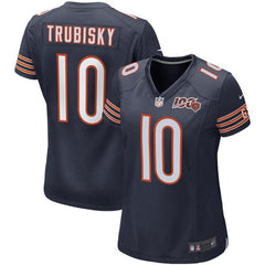 Mitchell Trubisky Chicago Bears Women's 100th Season Game Jersey – Navy 2019