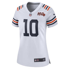 Mitchell Trubisky Chicago Bears Women's 2019 100th Season Alternate Classic Game Jersey - White 2019