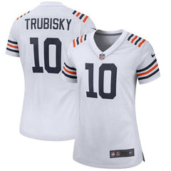 Mitchell Trubisky Chicago Bears Women's 2019 Alternate Classic Game Jersey – White 2019