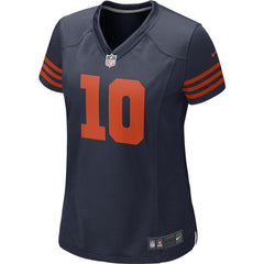 Mitchell Trubisky Chicago Bears Women's Throwback Game Jersey – Navy 2019