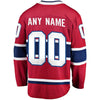 Image of Montreal Canadiens Home Breakaway Custom Jersey - Red 2019