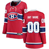 Image of Montreal Canadiens Women's Home Breakaway Custom Jersey - Red 2019