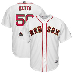 Mookie Betts Boston Red Sox Majestic 2019 Gold Program Cool Base Player Jersey – White 2019